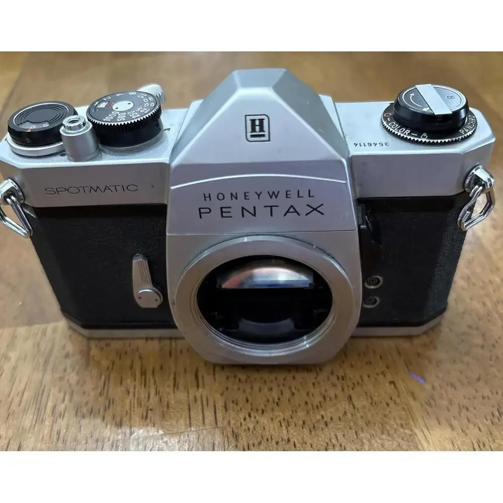 Pentax Spotmatic SP II SLR 35mm Film Camera Silver (Body Only) for Parts